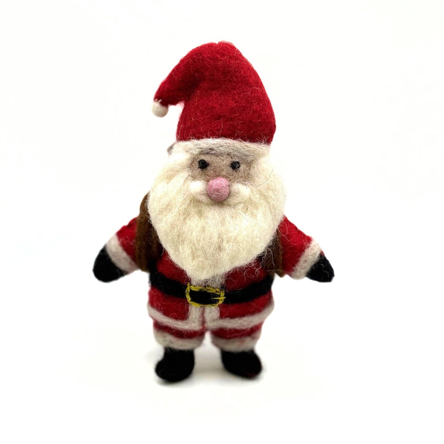 Santa with his sack - Hanging Felt Decoration