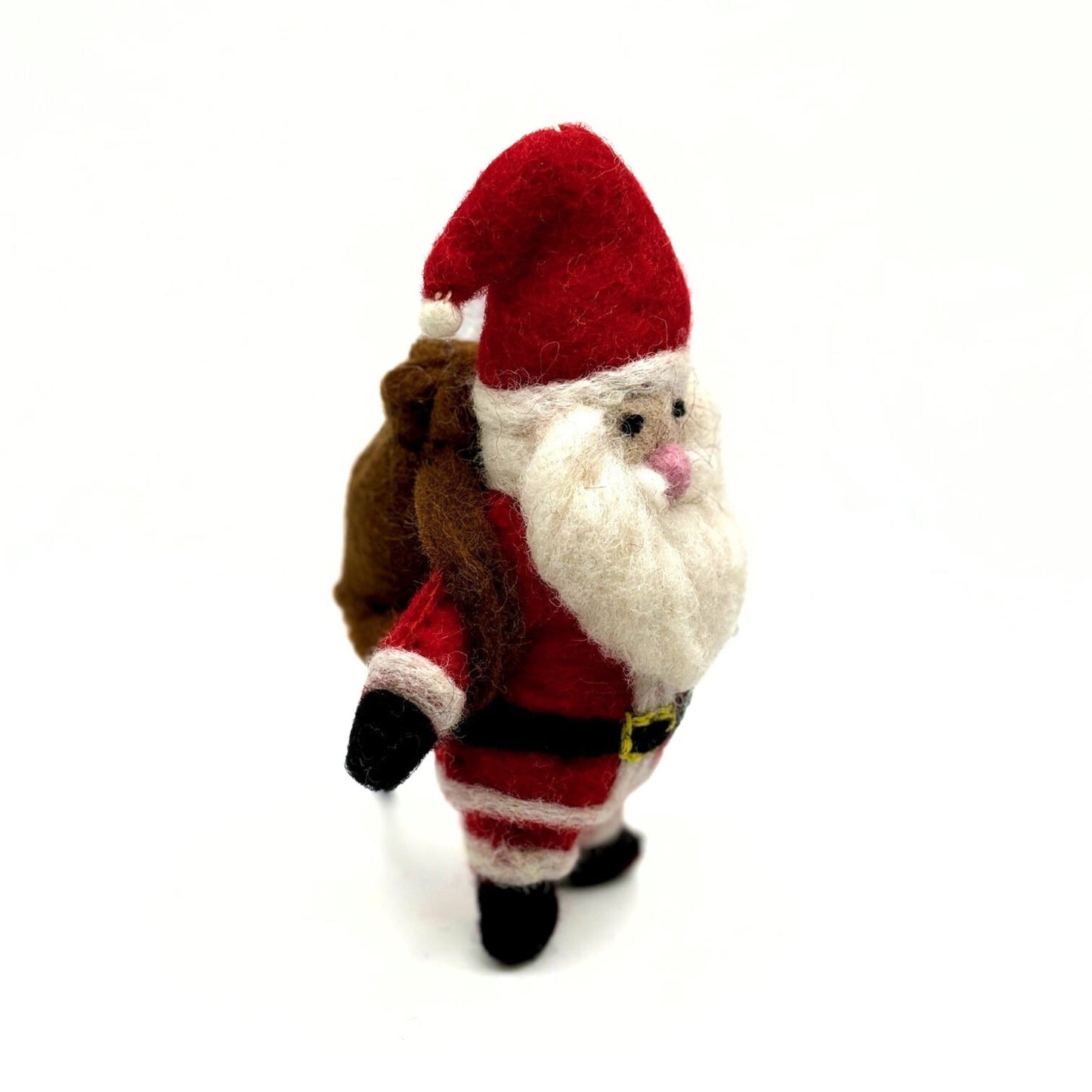 Santa with his sack - Hanging Felt Decoration
