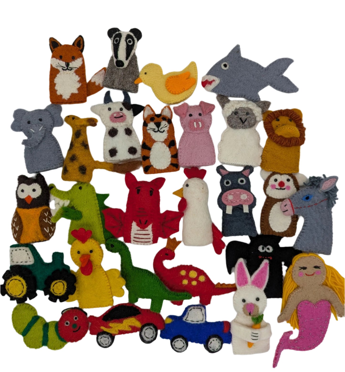 All Felt Finger Puppets