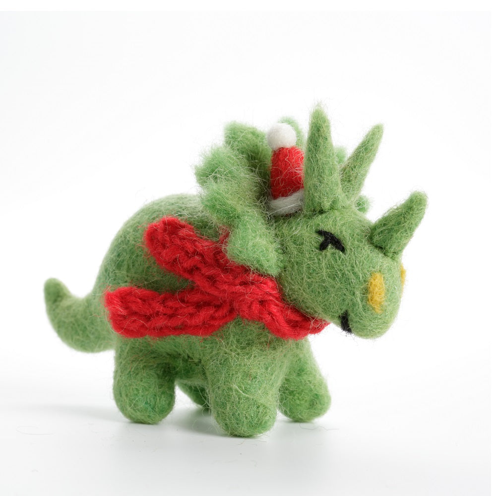 Triceratops Hanging Felt Decoration