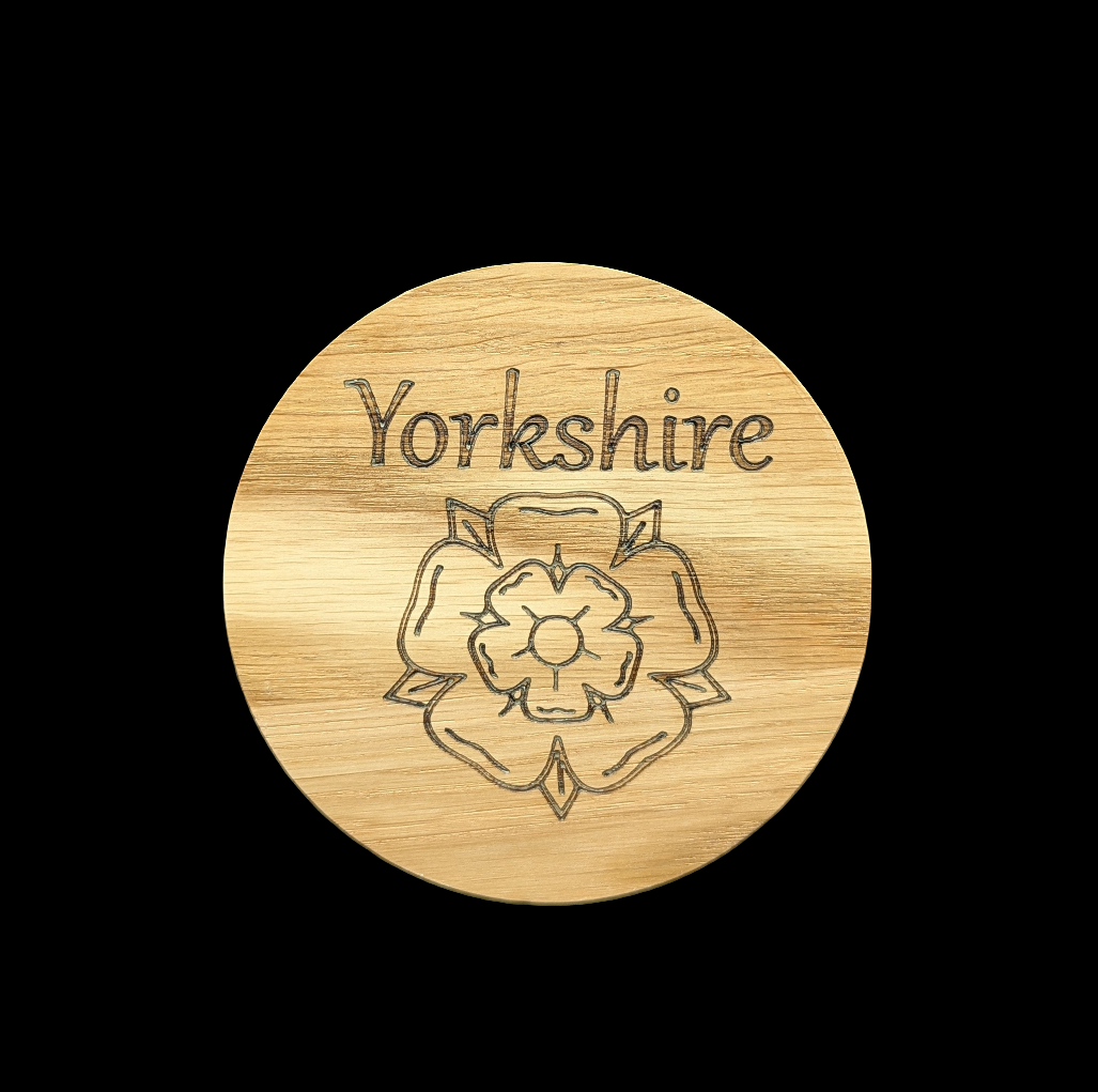 Yorkshire Oak Coaster - Front