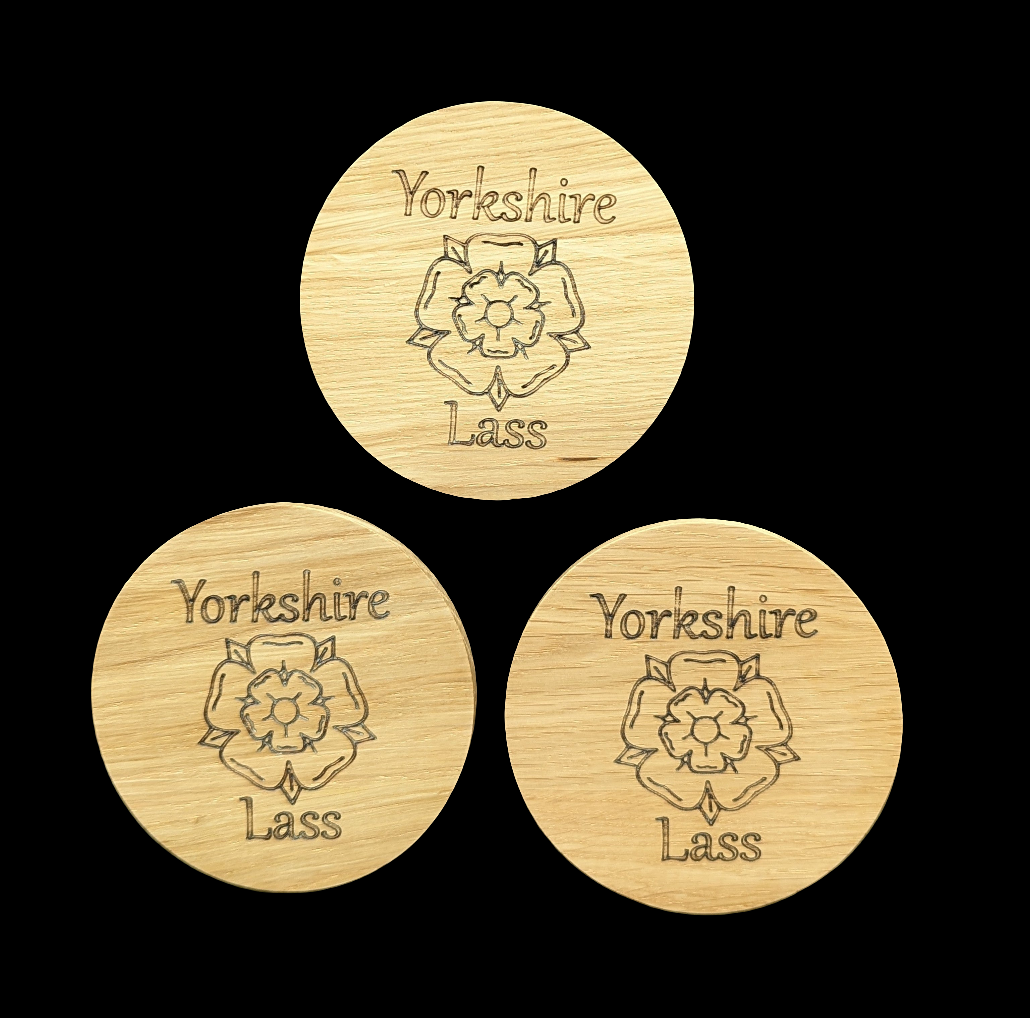 Yorkshire Lass Oak Coaster - Group