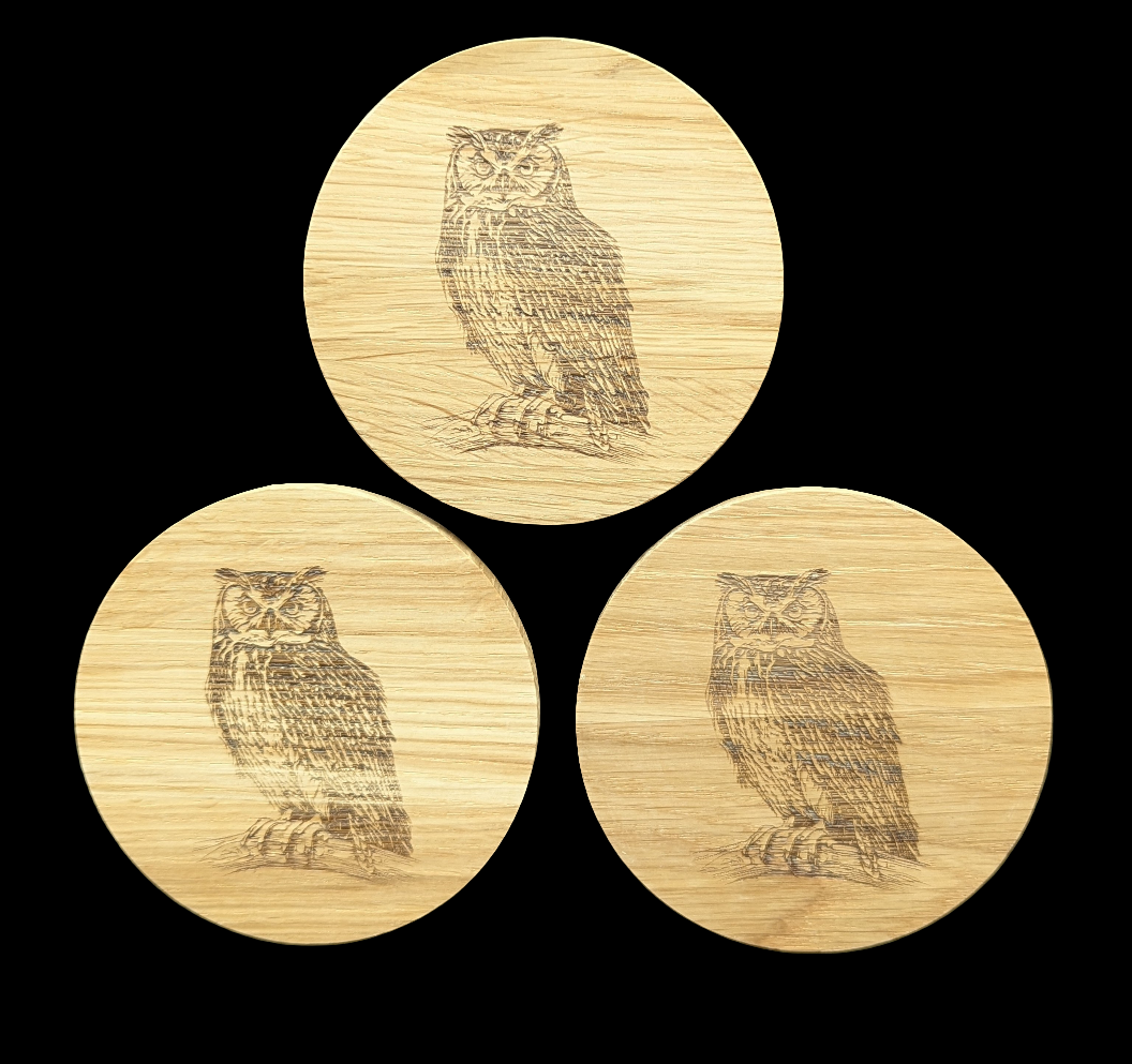 Owl Oak Coaster - group
