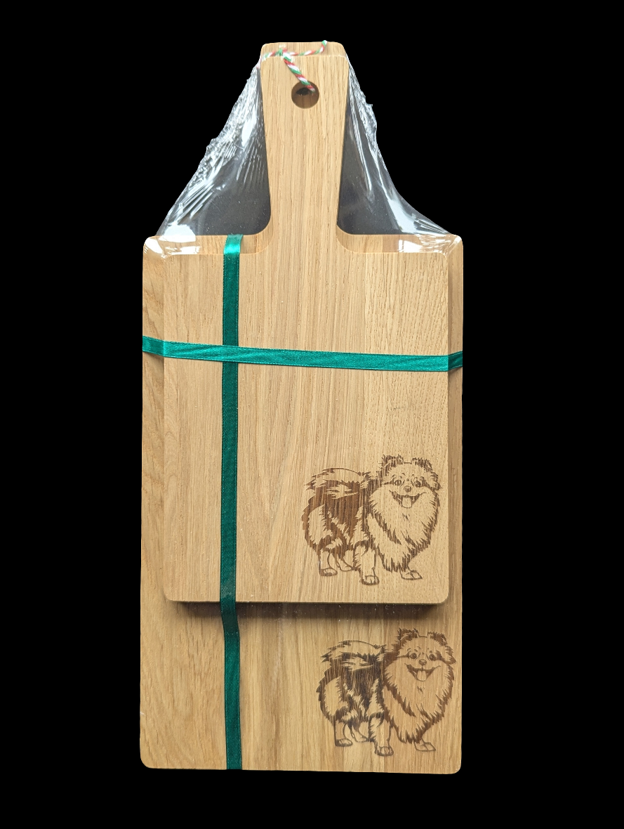 Pomeranian Oak Chopping Board Set