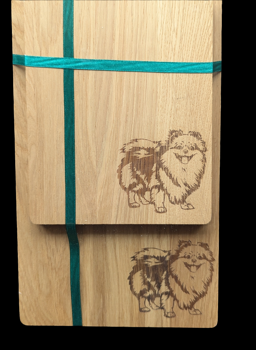 Pomeranian Oak Chopping Board Set