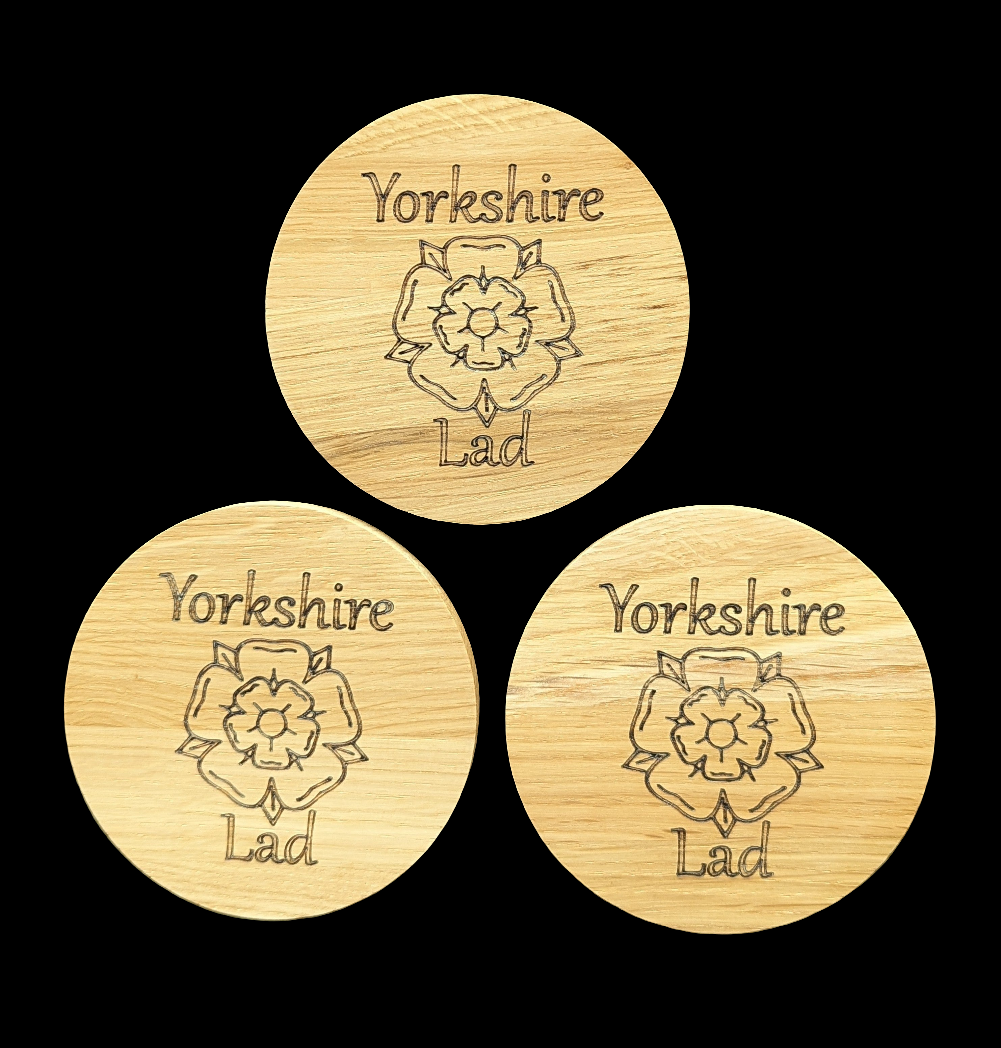 Yorkshire Lad Oak Coaster - group
