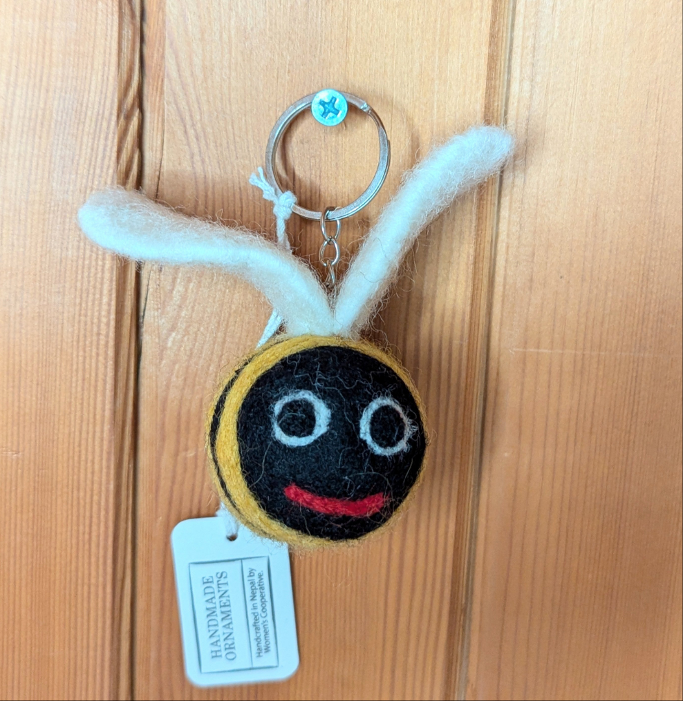 Bee Felt Keyring.