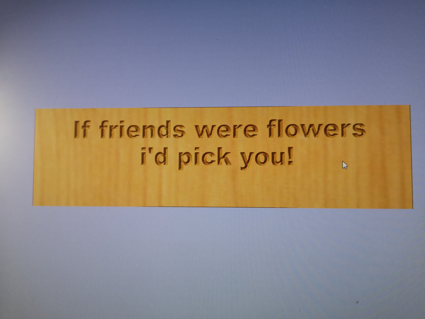 "If friends were flowers i'd pick you" handmade bench planter