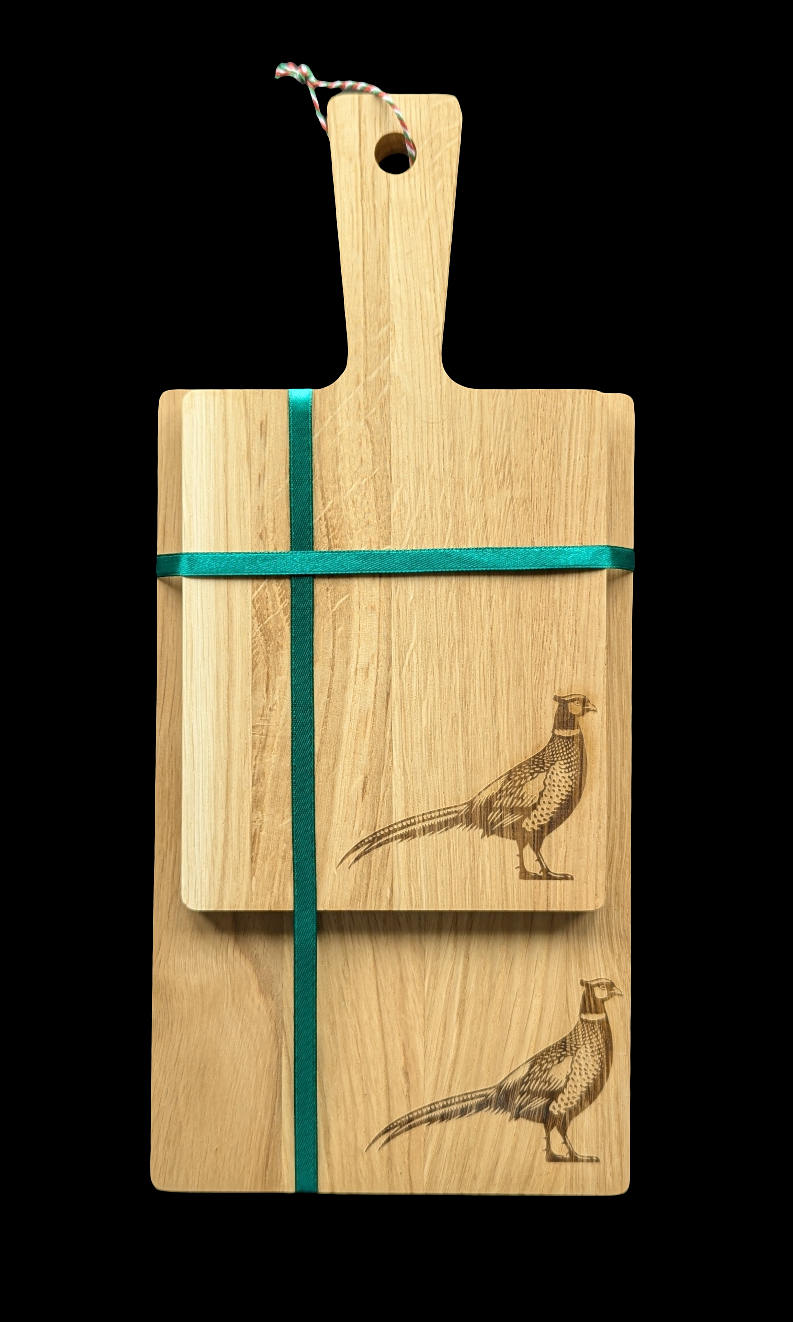 Pheasant Oak Chopping Board Set - Front