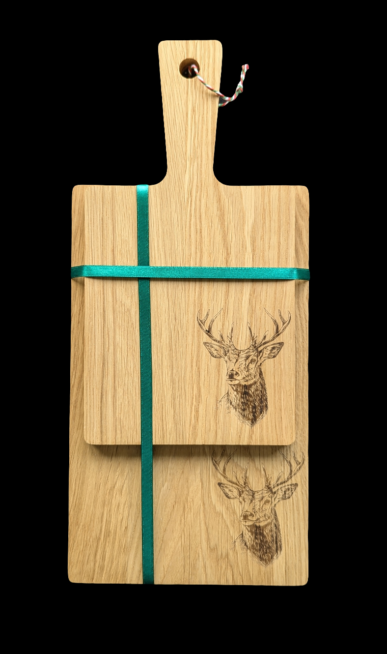 Stag Oak Chopping Board Set - Front 