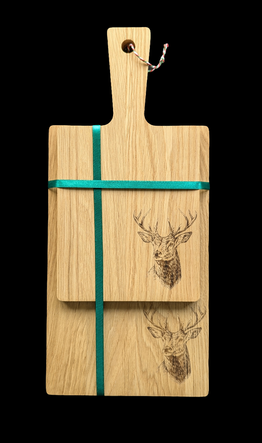 Stag Oak Chopping Board Set - Front 