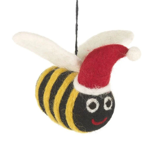 Christmas Bee Hanging Felt Decoration