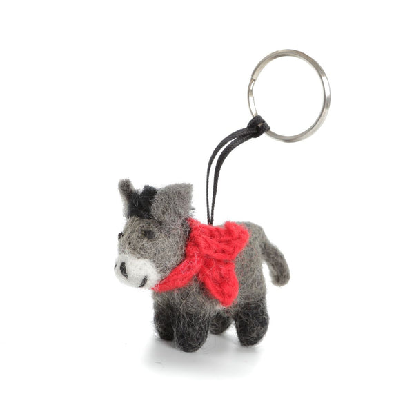 Donkey Felt Keyring