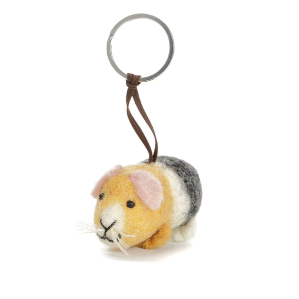 Guinea Pig Felt Keyring