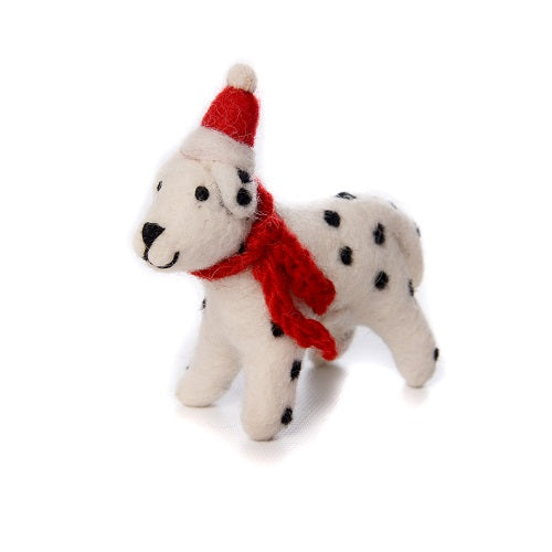 Dalmatian Hanging Felt Christmas Decoration