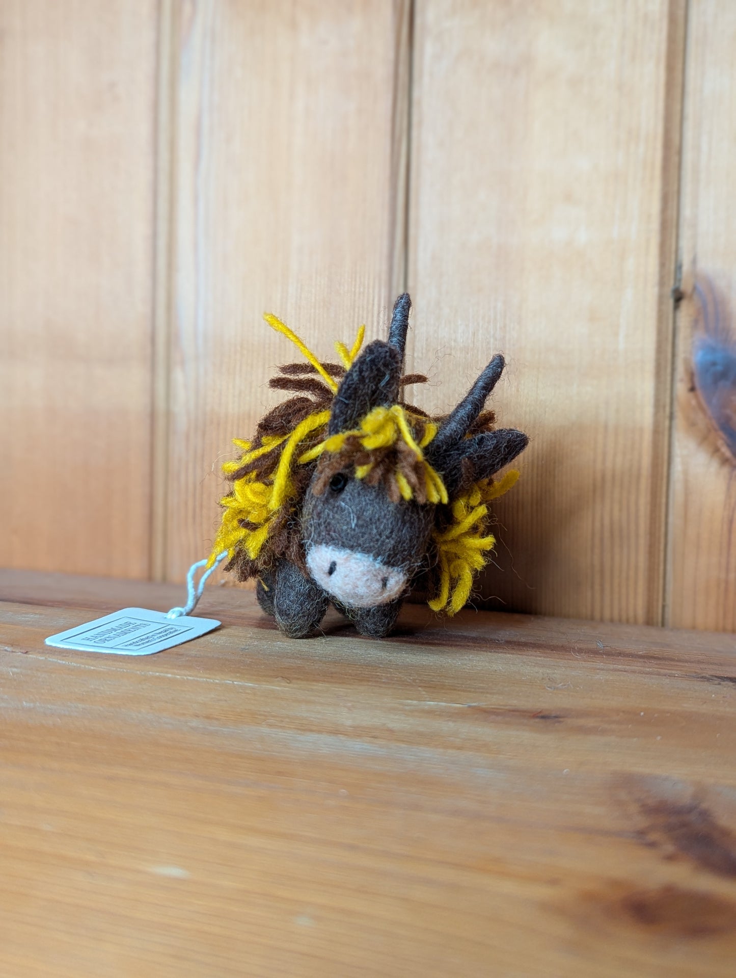 Highland Cow Hanging Felt Christmas Decoration