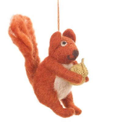 Suzie Squirrel Hanging Felt Decoration