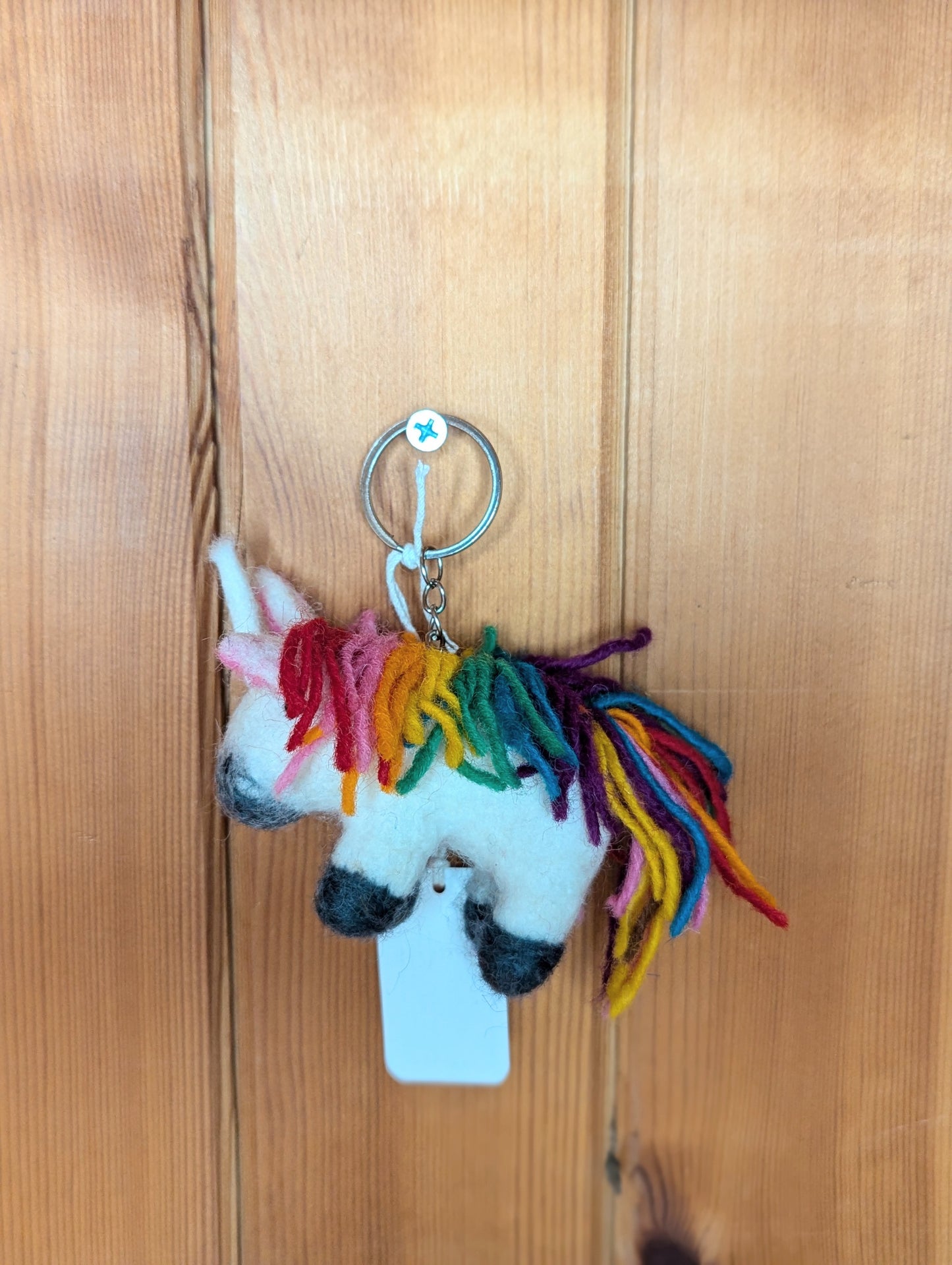 Unicorn Felt Keyring