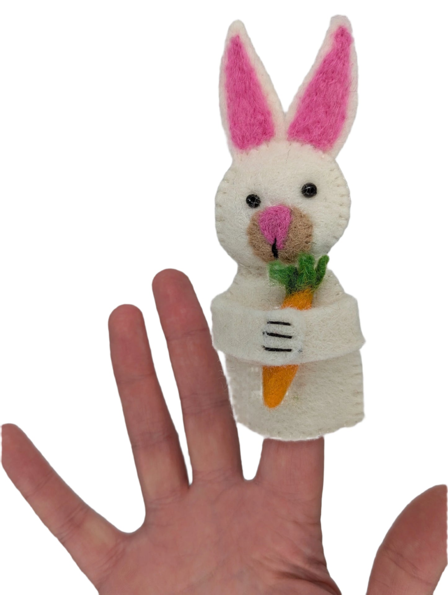 Rabbit Felt Finger Puppet