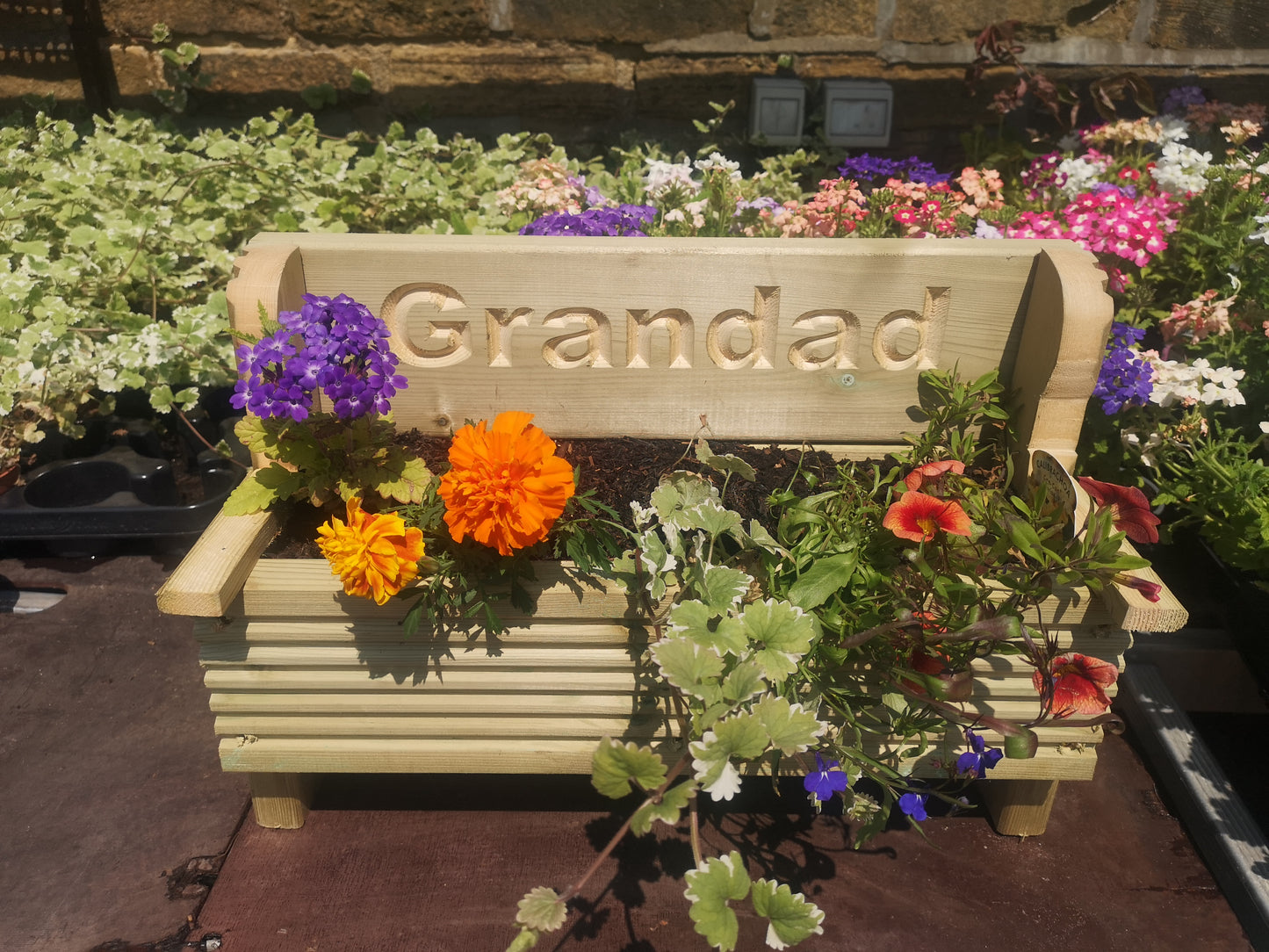 Personalised Bench Planter