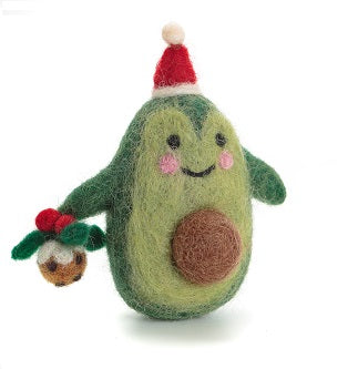 Christmas Avocado Hanging Felt Christmas Decoration