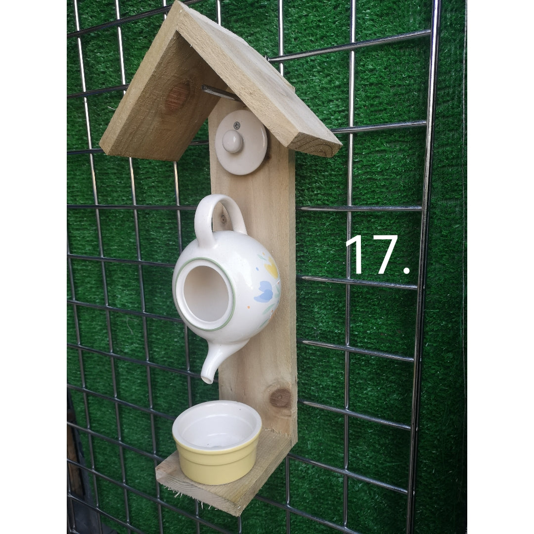 Handmade Novelty Teapot Bird Feeder (collection only) 10