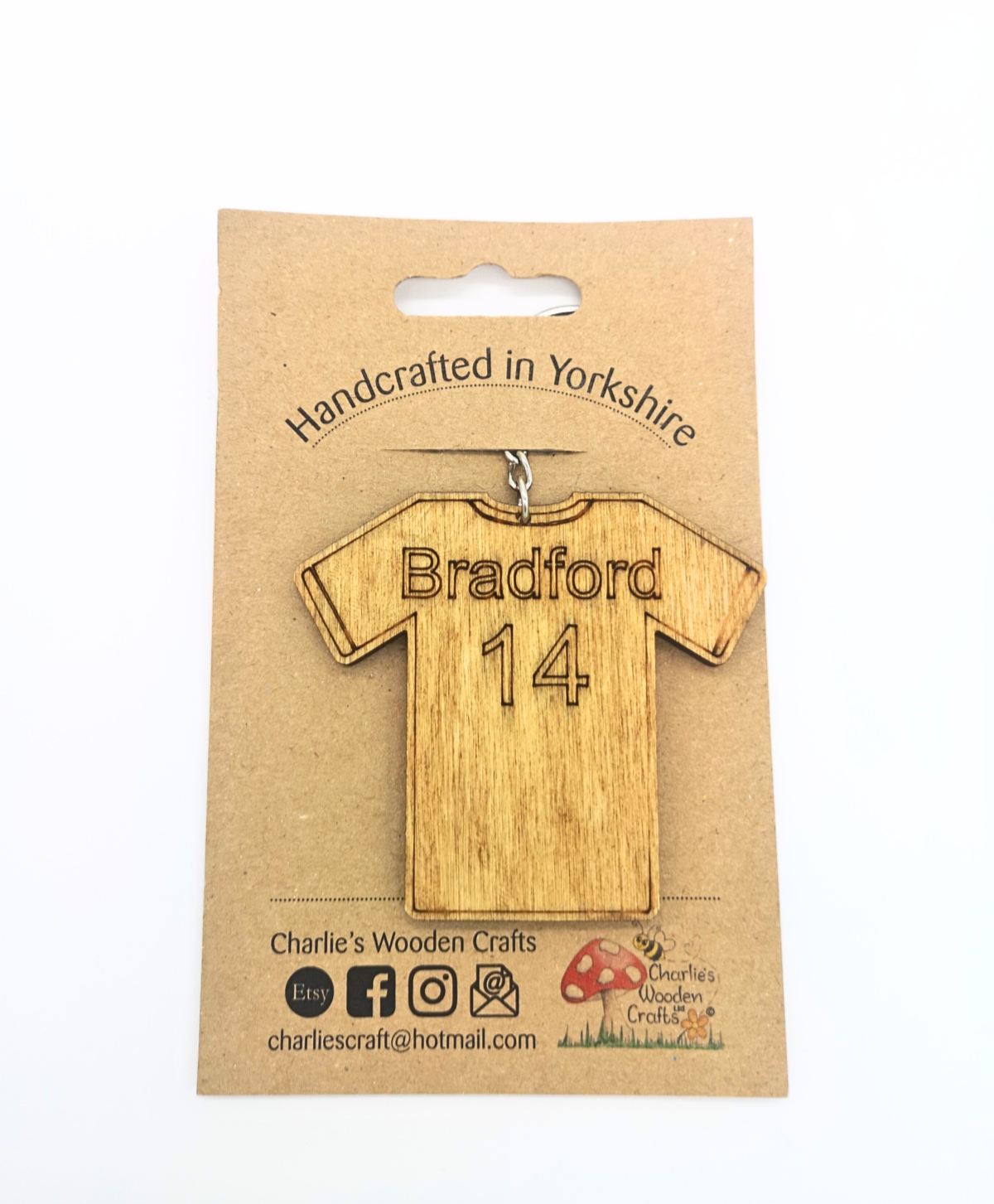Bradford Wooden Keyring