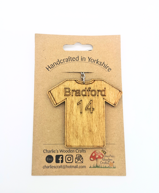 Bradford Wooden Keyring