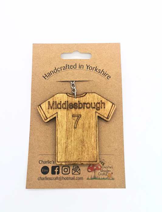 Middlesbrough Wooden Keyring