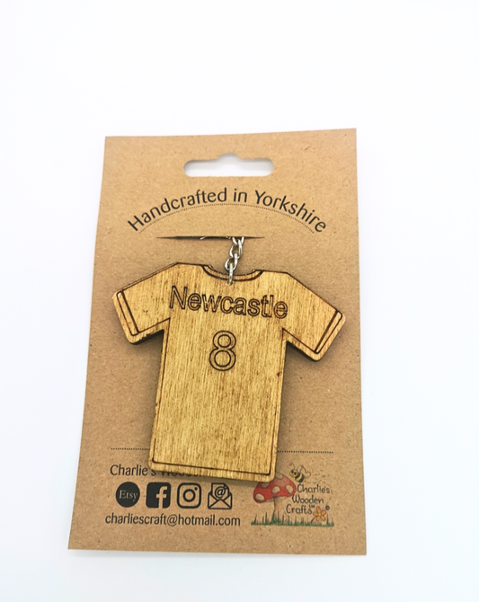 Newcastle Wooden Keyring