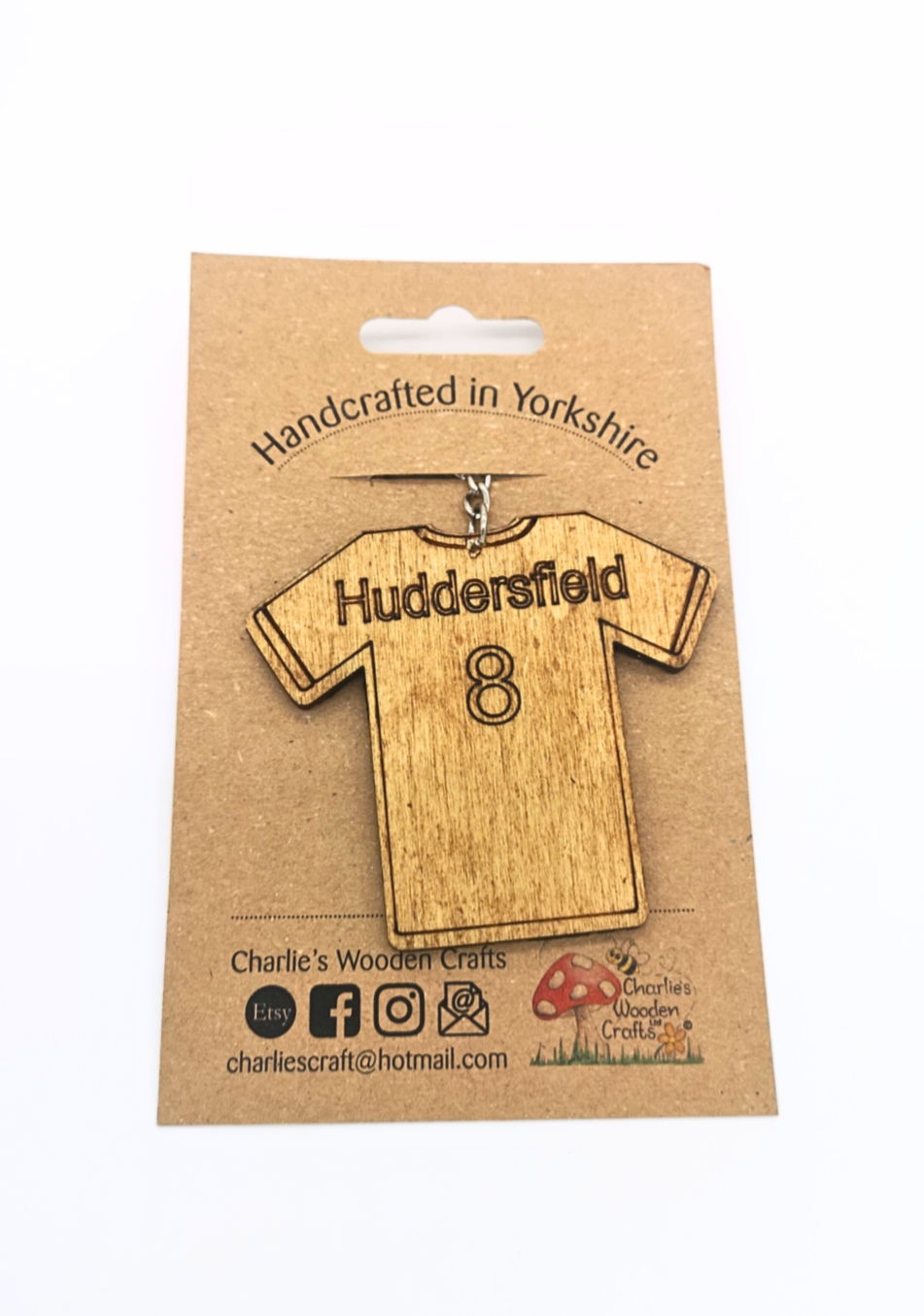 Huddersfield Wooden Keyring