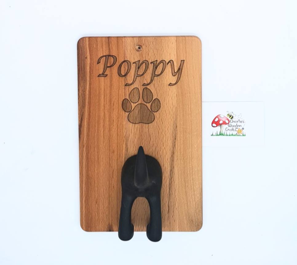 Personalised Handmade Walkies Dog Lead Hook- Dog Products
