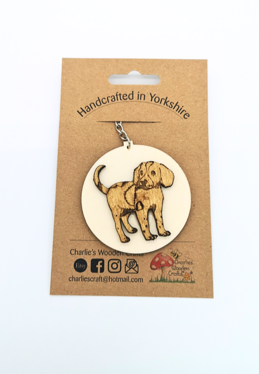 Springer Spaniel Wooden Keyring