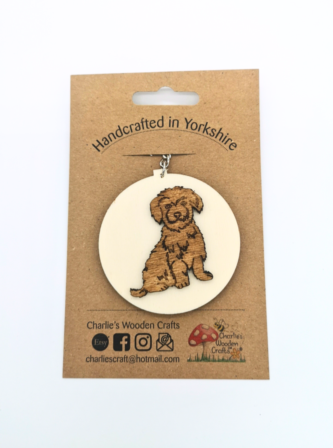 Maltese Wooden Keyring